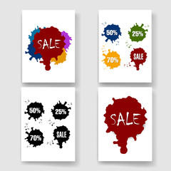 Templates. Design Set of Web, Mail, Brochures. Mobile