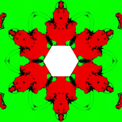 Abstract kaleidoscopic pattern.