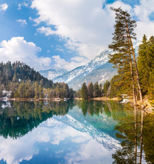 Majestic mountain lake in Fernsteinsee