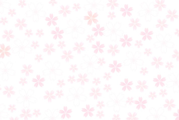 桜　年賀状　背景