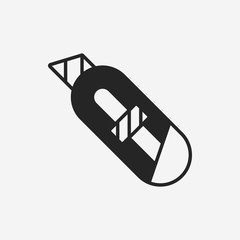 Utility knife icon