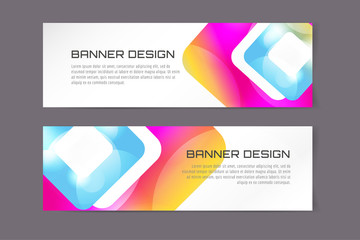 Vector banner infographic template. Processes presentation and