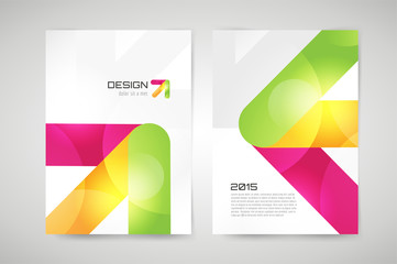 Vector brochure template. Abstract arrow design and creative