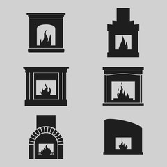 Fireplaces icons