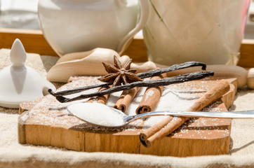 aromatic vanilla and cinnamon bark