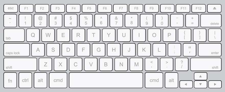 Vector modern computer keyboard background