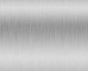 Metal background or texture of brushed steel plate with reflections Iron plate