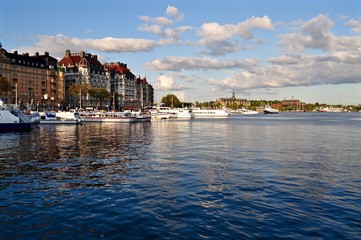 Obraz premium Stockholm am Wasser - Stadtviertel Östermalm