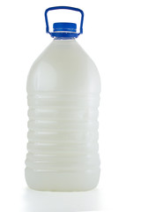 Bootle with detergent isolated on white background