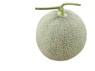 Fresh melons isolate white background with clipping path