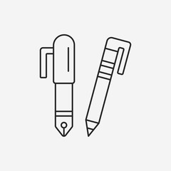 pen pencil line icon