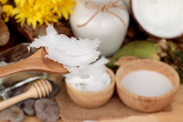 Coconut and milk , oil coco for organic healthy food and beauty