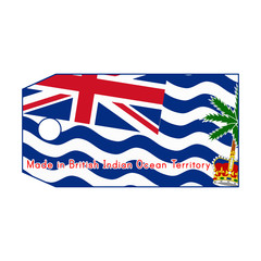 vector illustration of British Indian Ocean Territory flag on pr