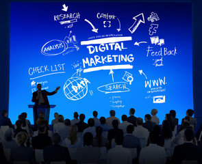Digital Marketing Branding Strategy Online Media Concept