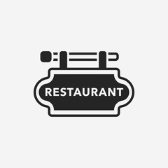 restaurant sign icon