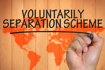 hand writing voluntarily separation scheme