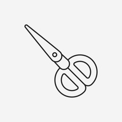 scissors line icon