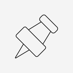 pushpin line icon