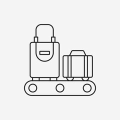 luggage line icon