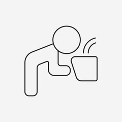 Drinking fountain line icon