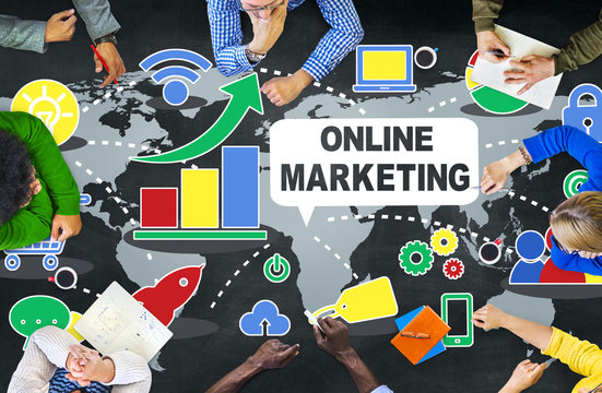 Online Marketing Digital Internet Technology Concept