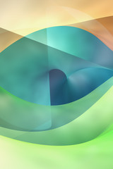 3d abstract background with smooth curves and gradient