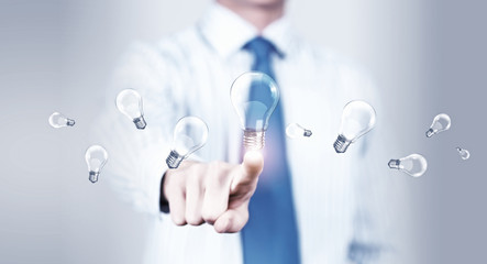 Concept of idea  or creativity