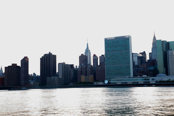 Fototapeta na wymiar UN building on Manhattan 