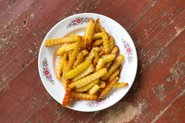 French fries on a plate