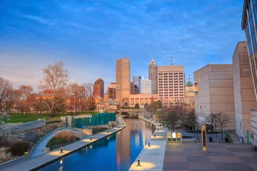 Zelfklevend Fotobehang Downtown Indianapolis skyline © f11photo