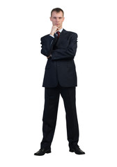 Thoughtful businessman