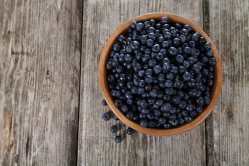 Fototapeta na wymiar Ripe blueberries