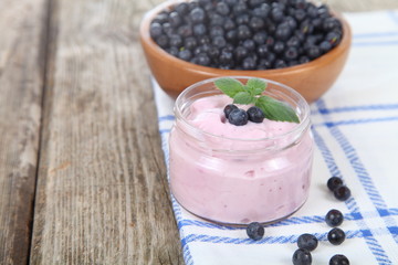 Blueberry yogurt