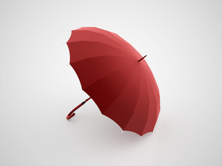 Red umbrella with