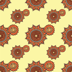 vector seamless floral pattern.