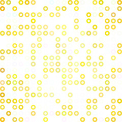 Yellow Donuts Background, Creative Design Templates