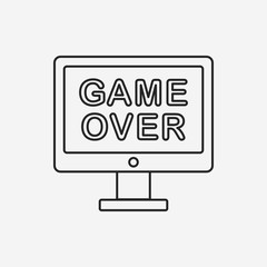 game over line icon