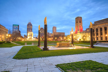Fototapeta na wymiar Downtown Indianapolis skyline