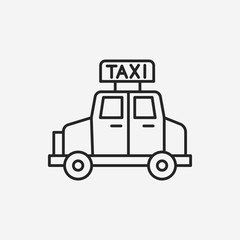 taxi line icon