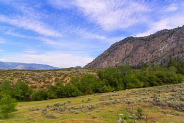 Landscape with mountains
