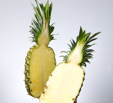 Half of pineapple