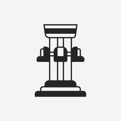 amusement park drop tower icon