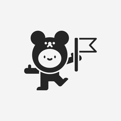 bear costume icon