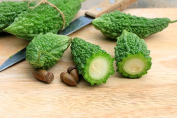 Fresh vegetable bitter melon