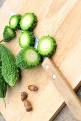 Fresh vegetable bitter melon
