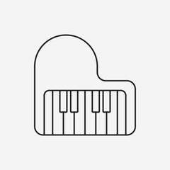 musical instrument line icon