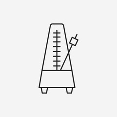 Metronome line icon
