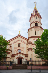 Fototapeta na wymiar Orthodox Church of St. Nicholas, Street Didzioji, Vilnius