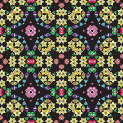 Kaleidoscope seamless pattern