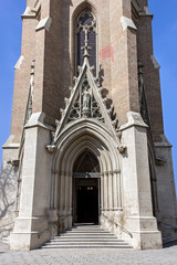 entrance to the Christian church